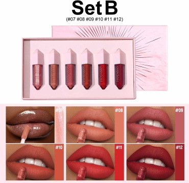 Кристалл жидкая помада set B