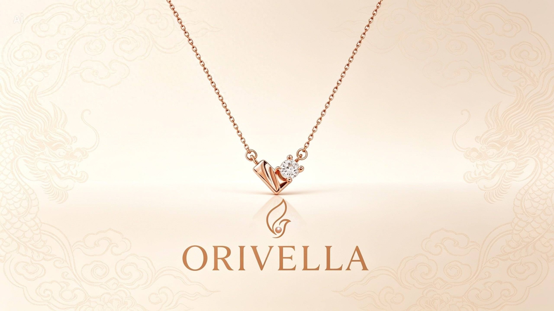 Колье Orivella Exclusive Korean 3598 длина 45 см вес 2.16 г серебро, фианит