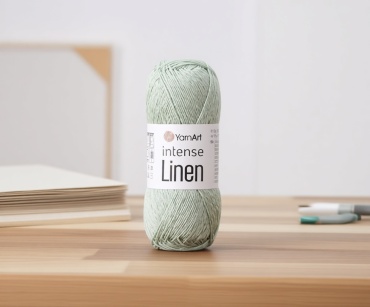 Моток YarnArt Intense linen Светлая мята 175 м 50 г