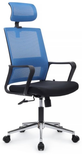 Офисное кресло RV DESIGN Mint M1029HBE, черный, синий