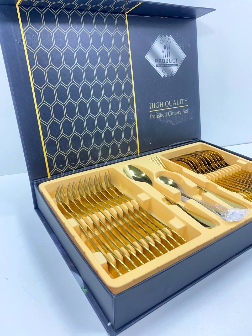 Набор столовых приборов High Quality 36 шт, золотистый VL36
