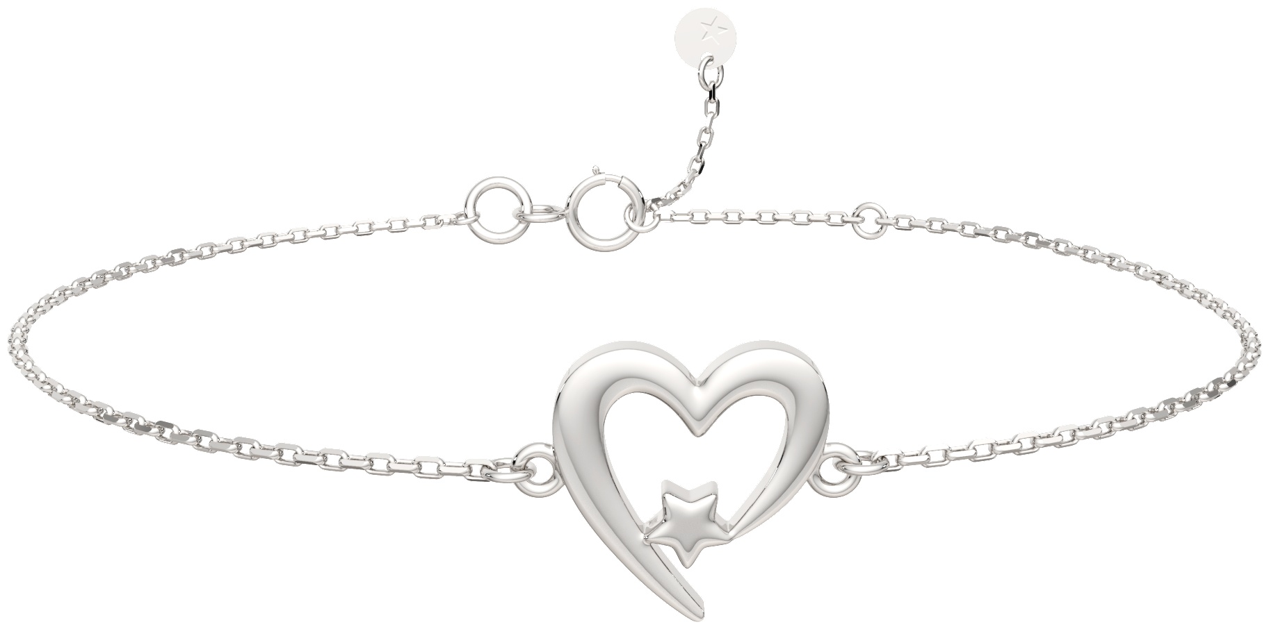 Lucente Silver ZO-0650037_18 длина 18 см, вес 1.43 г серебро, плетение фантазийное
