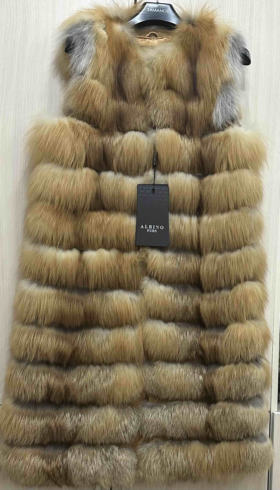 Жилет Albino Furs золотистый