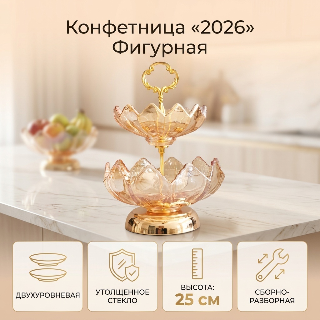 Конфетница 2026 18584133_835967355 фигурная 2 шт