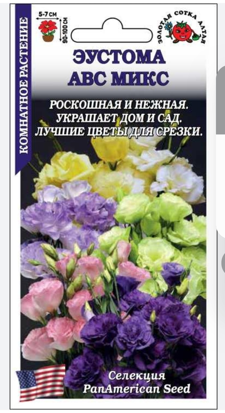 Золотая сотка Алтая эустома АВС Микс