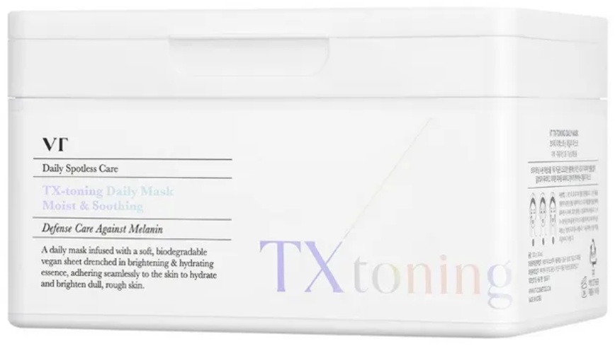 Маска для лица VT Cosmetics тканевая TX Toning Daily Moist Soothing 30 шт