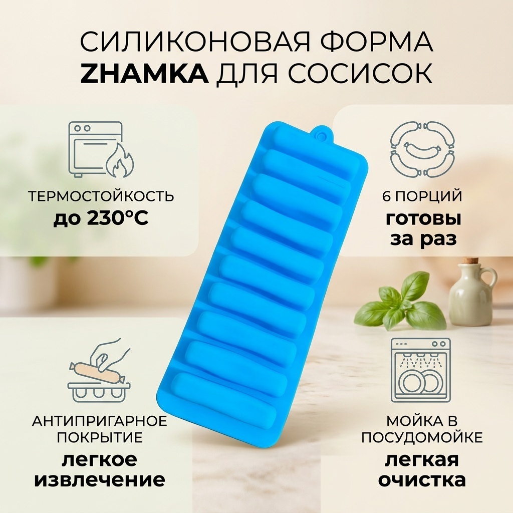 Форма для запекания Zhamka силикон, 1 шт