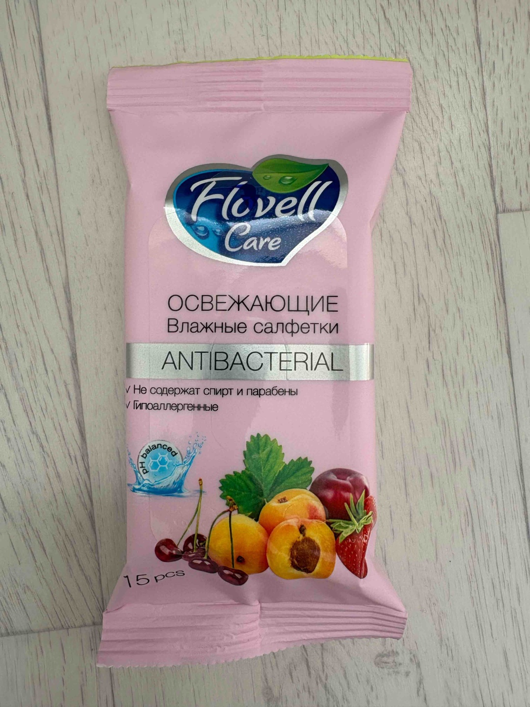 Влажные салфетки Flowell care 15 шт