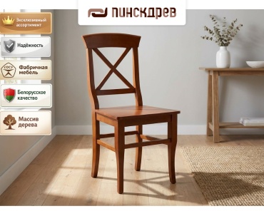 Стул Пинскдрев Рустикаль М, 93.5x50x46.5 см, коричневый 1 шт.