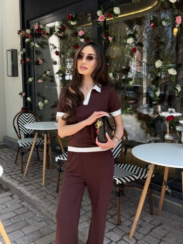Костюм повседневный LuxeMunzy_brand коричневый