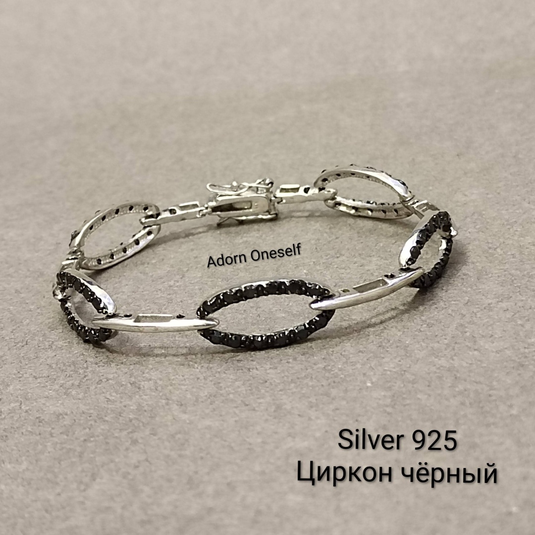 Браслет длина 20 см натуральный камень, ювелирный сплав, цирконий