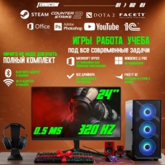 Tehnicom i5-12400F / RTX 3060 12 Гб / 16 Гб / SSD 1000 Гб / Win 11 Pro