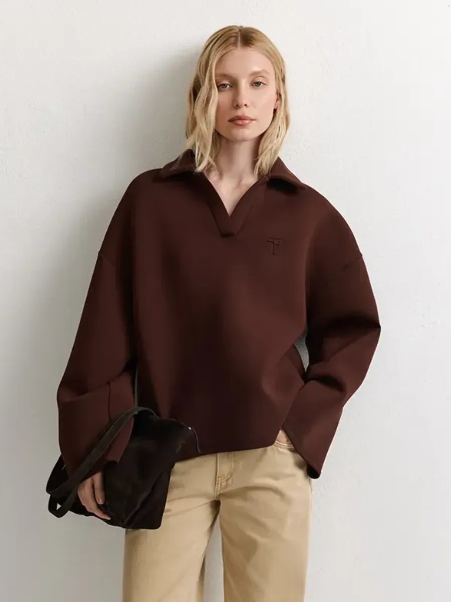 Лонгслив коричневый