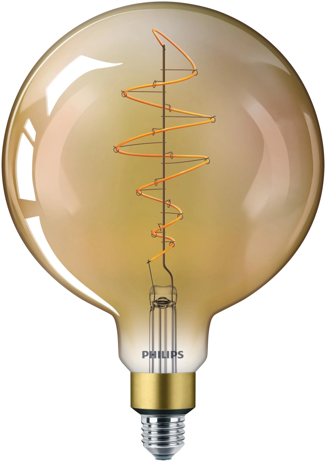 Philips 6.5W E27, филаментная, желтый