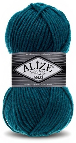Моток Alize Alize Superlana Maxi 212 петрольный 100 м 100 г