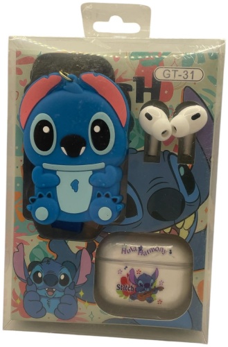Наушники Stitch AH210 голубой