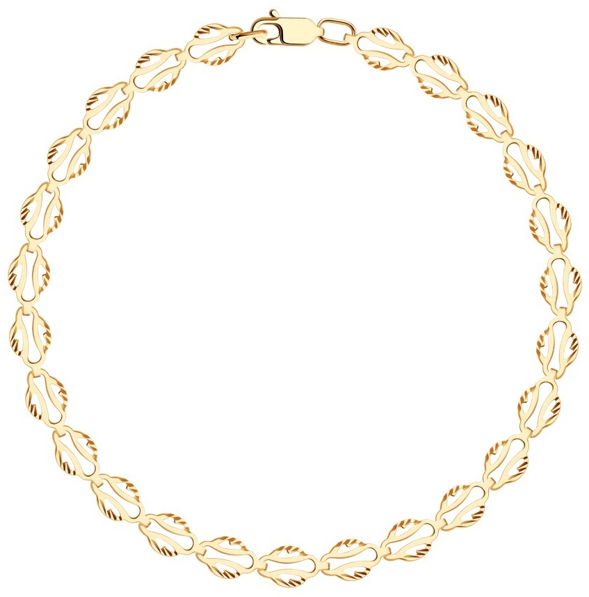 SOKOLOV BRA-SO-585-0492363-18 длина 18 см, вес 3.02 г золото, плетение фантазийное