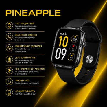 PINEAPPLE 23 мм черный