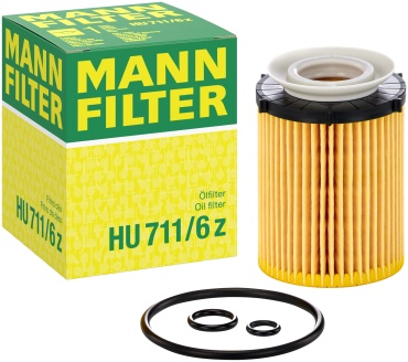 MANN-FILTER масляный фильтр HU711/6Z