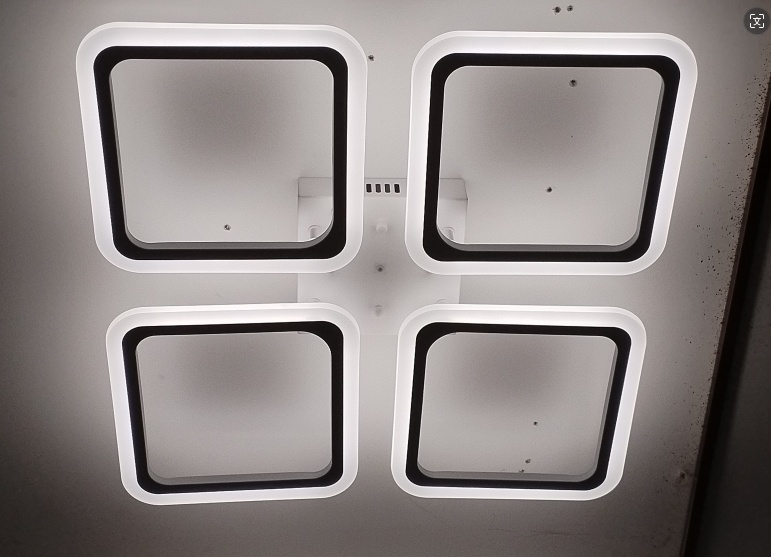 Люстра потолочная LED, кол-во ламп: 4 шт