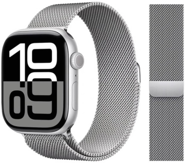 Ремешок BOGEMA для Apple Watch Series 10, Watch Series 11 серебристый