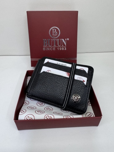 Портмоне BUTUN натуральная кожа черный