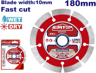 EMTOP алмазная чашка EDDC011802 180x22.2 мм 1 шт