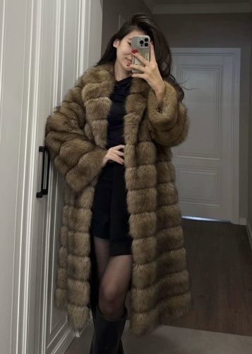 Шуба OneOne коричневый