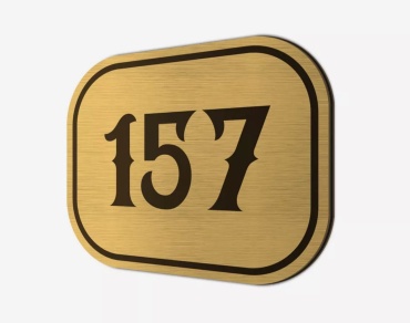 Табличка SIGNIQ Табличка с номером 9x7 см