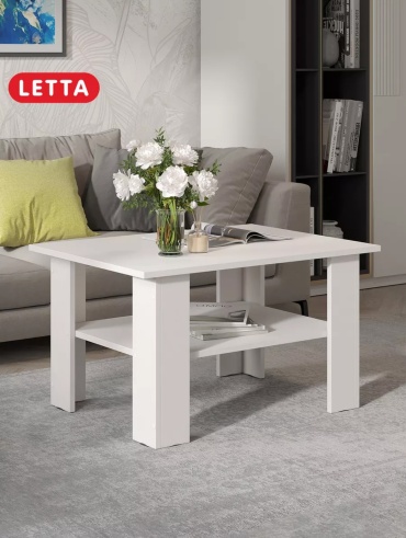 Журнальный столик Letta Letta, 76x55x43 см, белый