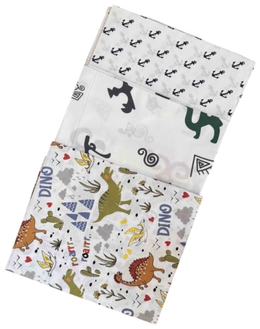 Пеленка текстильная Munka Kids I23, 3 шт, 120x100 см