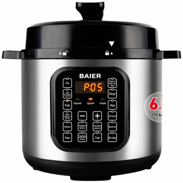 Мультиварка BAIER KC-5604 черный, серебристый