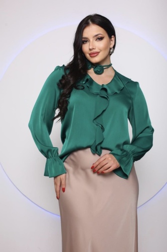 Блузка GJ CHIC LIFE темно-зеленый