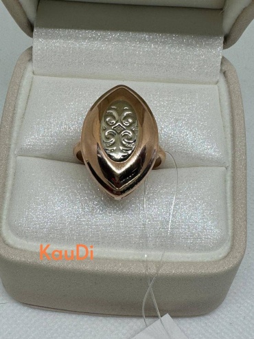 Кольцо KauDi 346260903 размер 19 вес 1.42 г золото, без вставок