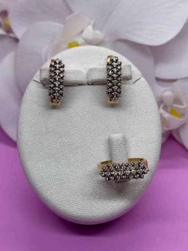 SAR JEWELRY Enun_E_05_0011_9591_18 вес 11 г золото, бриллиант