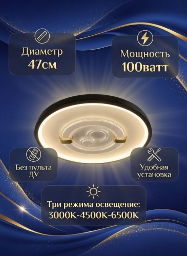 LOBRUN плафон T825 A92, пластик