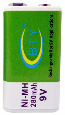 Аккумулятор 9V BTY 1 шт