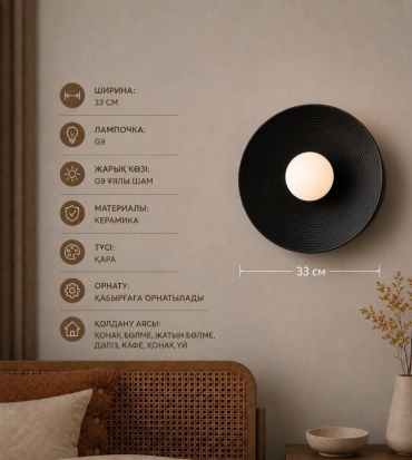 Бра настенный RRR Brand G9, черный