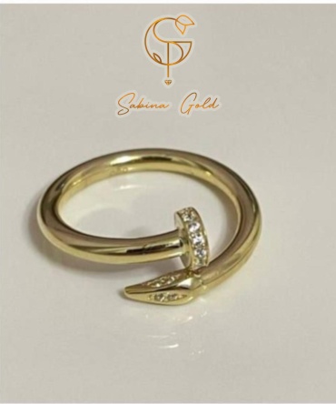 Sabina Gold гвоздь__SS71 размер 18.5 вес 1.57 г золото, фианит