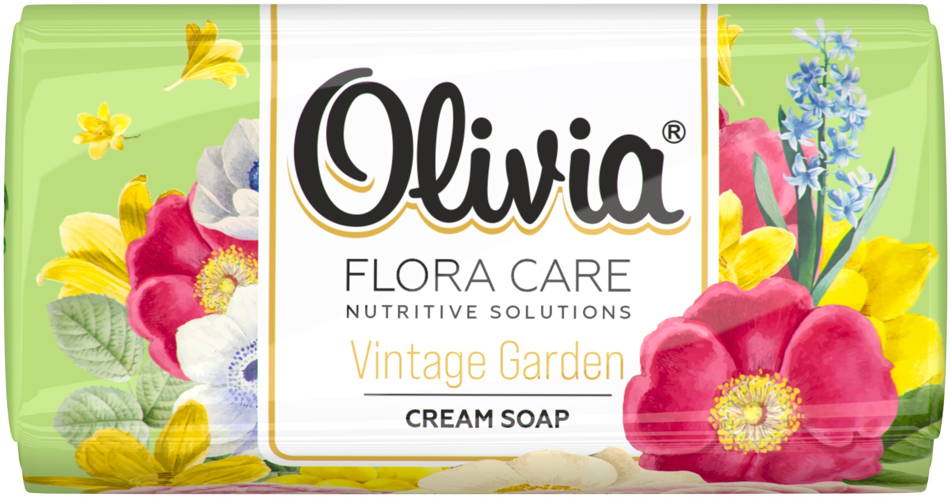 Кусковое мыло туалетное Olivia Vintage Garden 140 г
