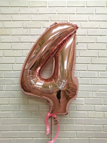 Воздушный шар Foil Balloon однотонный 1 шт, розовый