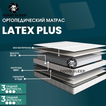 Матрас GOOD SLEEP Latex Plus, 150x210x22 см