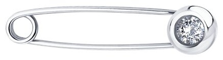 Брошь Diamant 94-140-02696-1 вес 0.9 г серебро, фианит