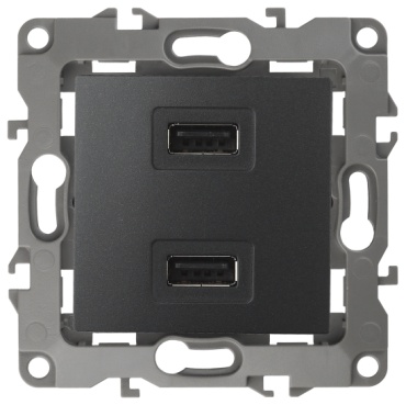 ЭРА встраиваемая 12-4110-05, USB-розетка,