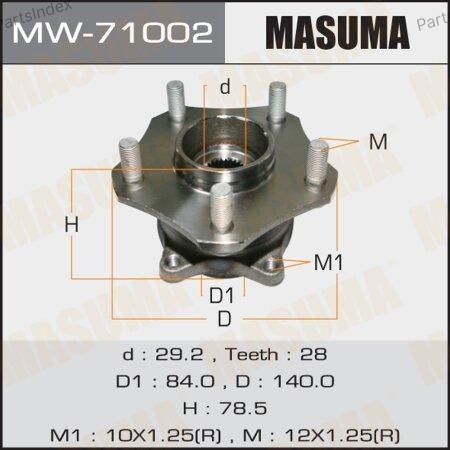 Masuma Подшипник Ступицы Колеса Со Ступицей (комплект) MW71002