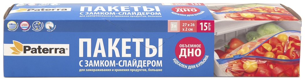 PATERRA пакет 109-004 для замораживания, для хранения продуктов