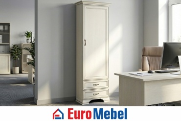 Шкаф для документов Euromebel Тиффани, 69х39.6х212.1 см