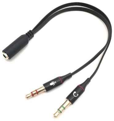 Переходник 3.5 mm jack - 3.5 mm jack 0.22 м