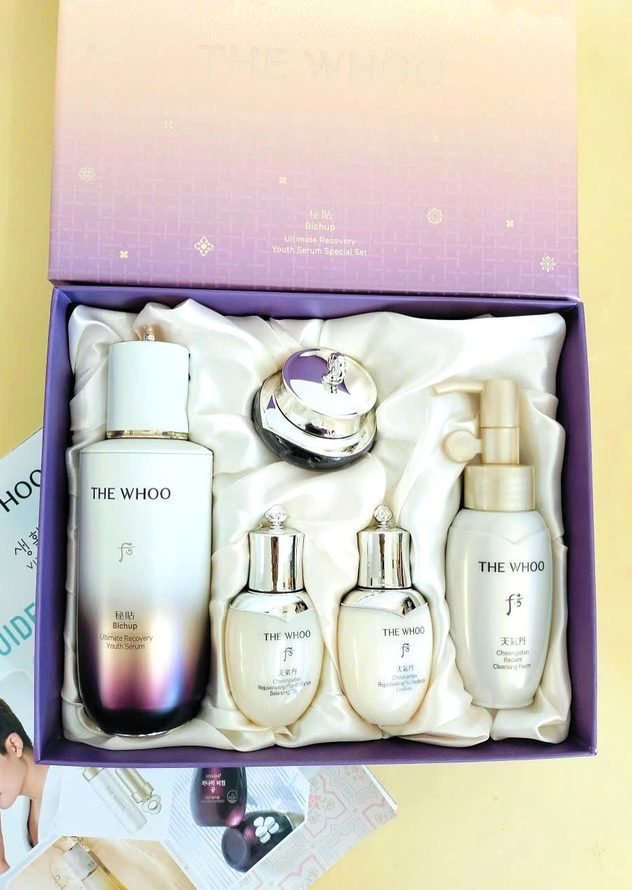 The History of Whoo Bichup Ultimate Recovery Youth Serum Special Set Лимитированный Лифтинг Набор для Лица набор по уходу за лицом унисекс