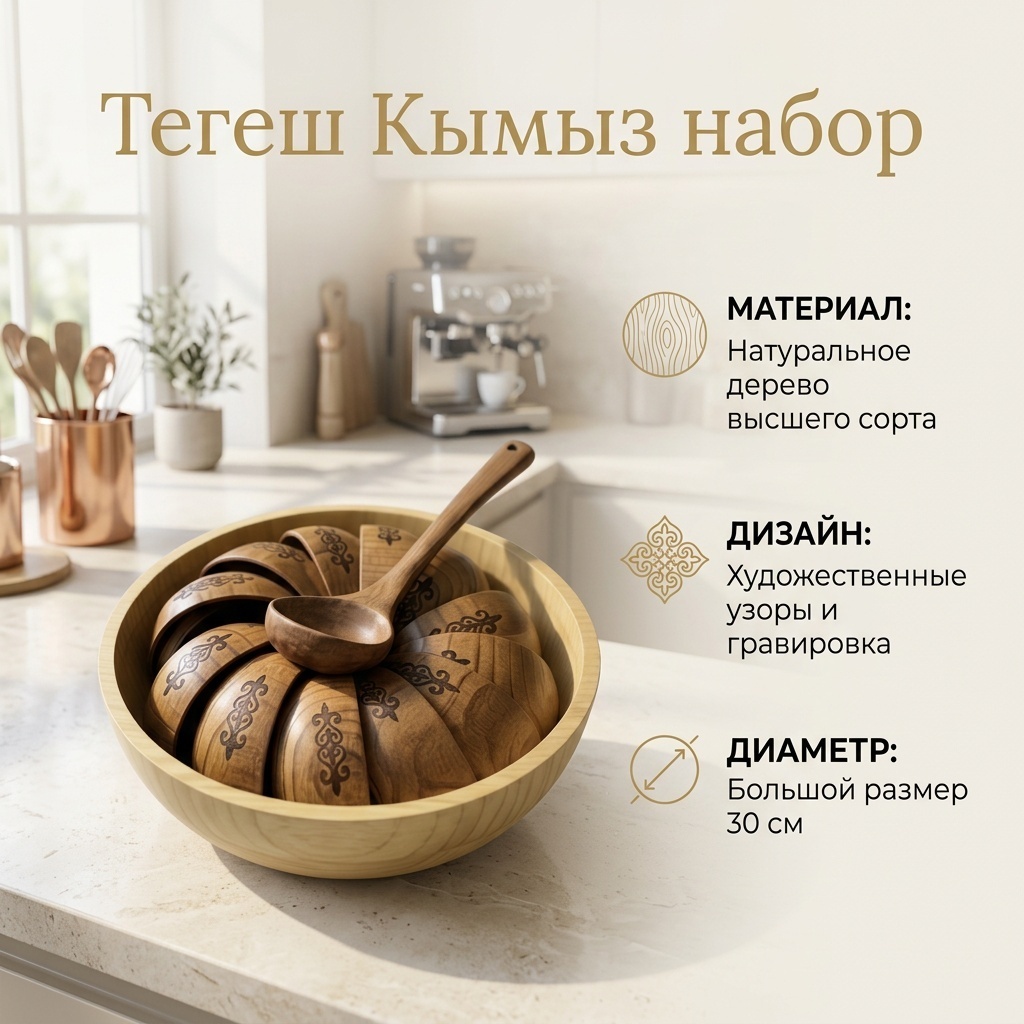 Тегеш Базовая коллекция 30х30 см, дерево, 14 шт